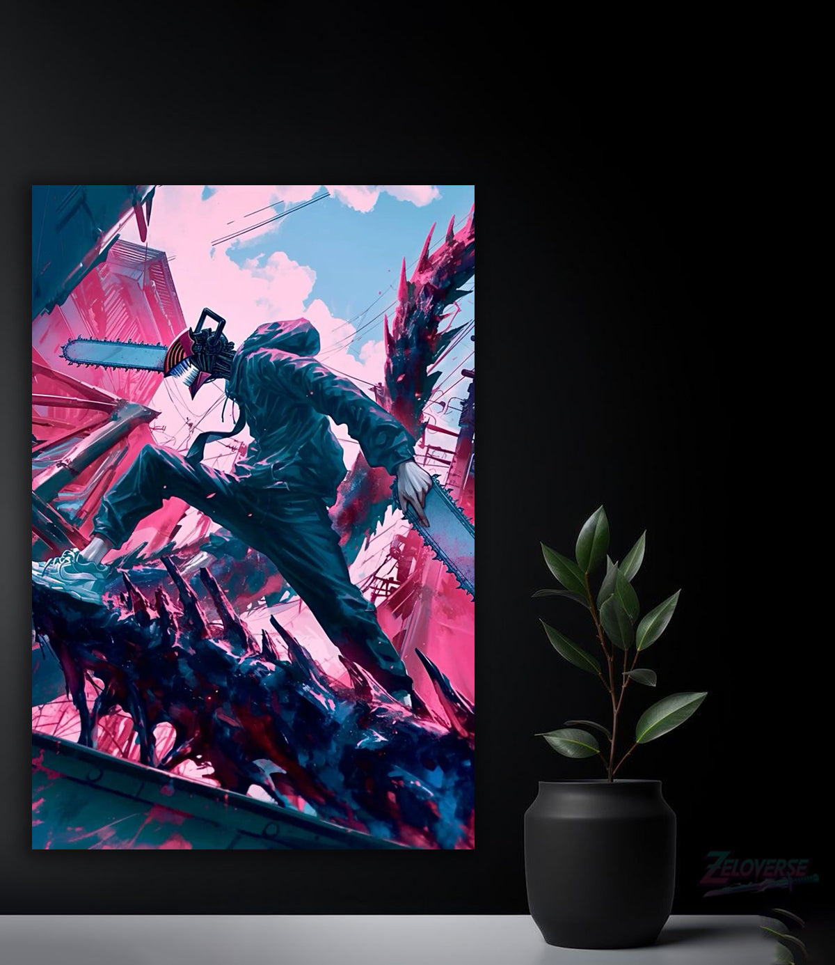 Denji: The Chainsaw Awakens – HD Metal Poster(63)