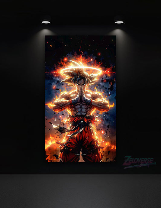 Goku: Flame of the Gods – Premium Metal Poster(61)