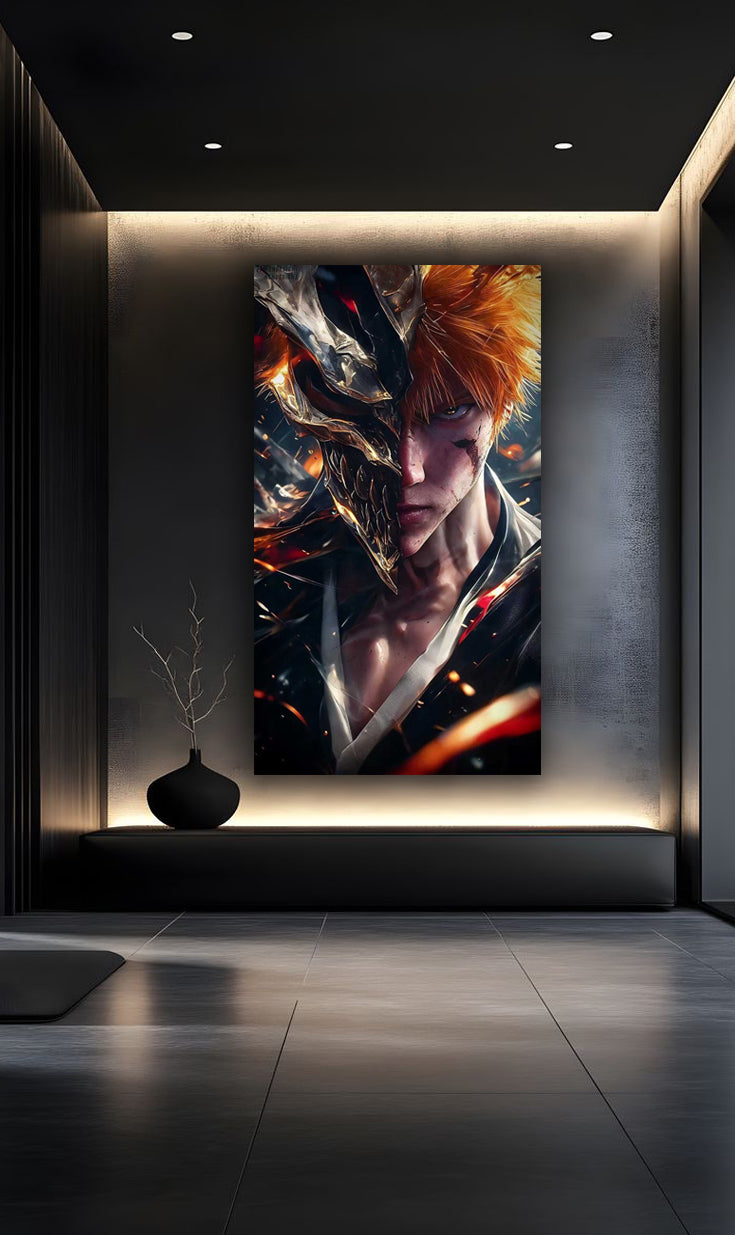Ichigo Kurosaki: Hollow Within – HD Metal Poster(24)