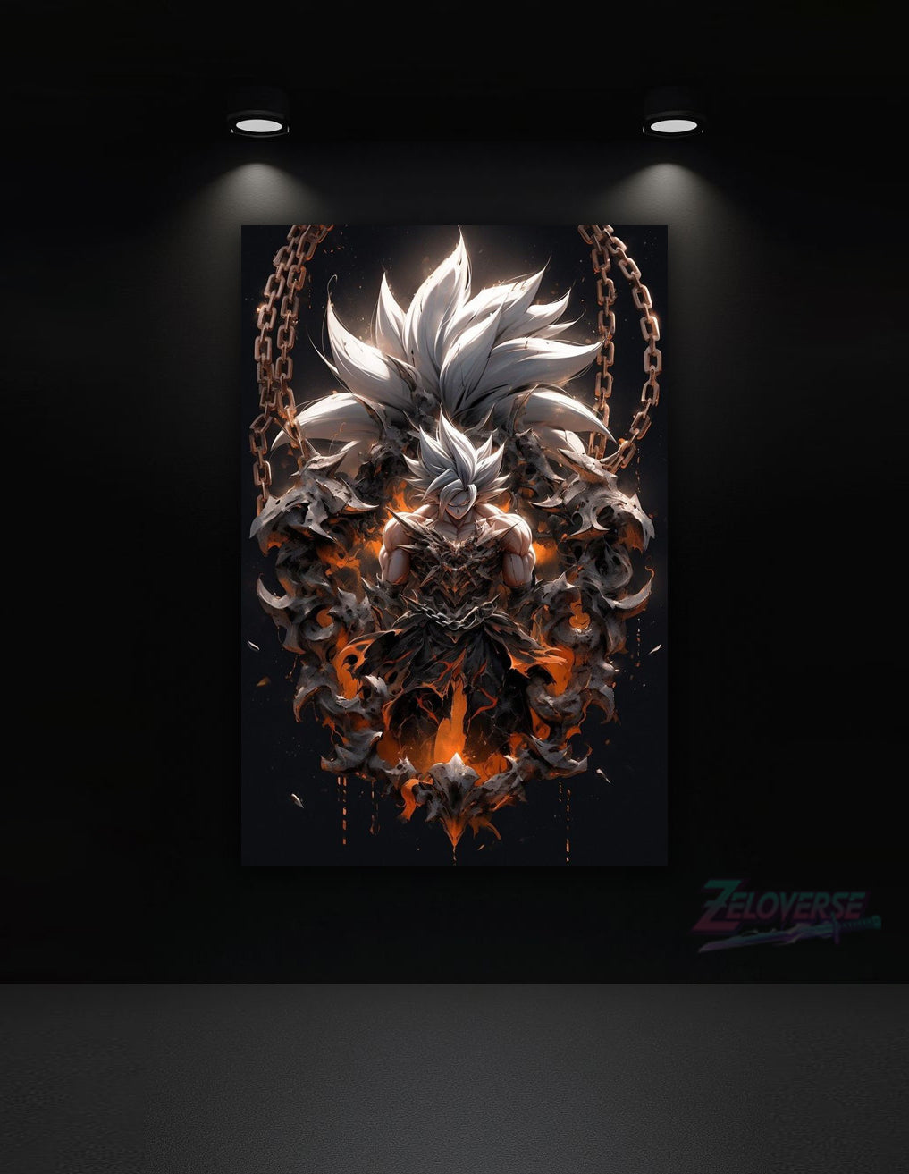 Infernal Goku – Chains of Power - HD Metal Poster(93)