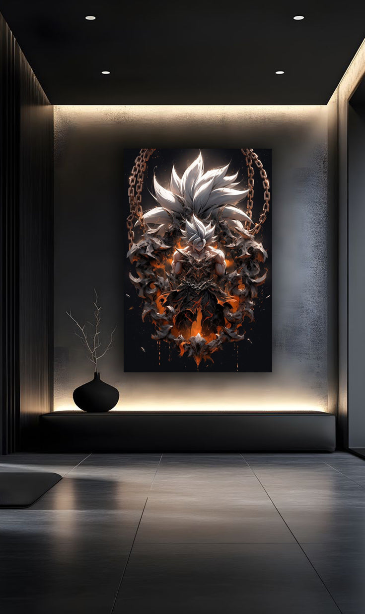 Infernal Goku – Chains of Power - HD Metal Poster(93)