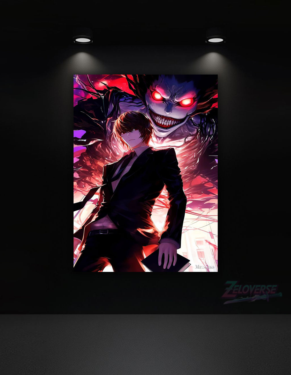 Light Yagami: Shadow of Ryuk – Metallic Wall Poster(16)