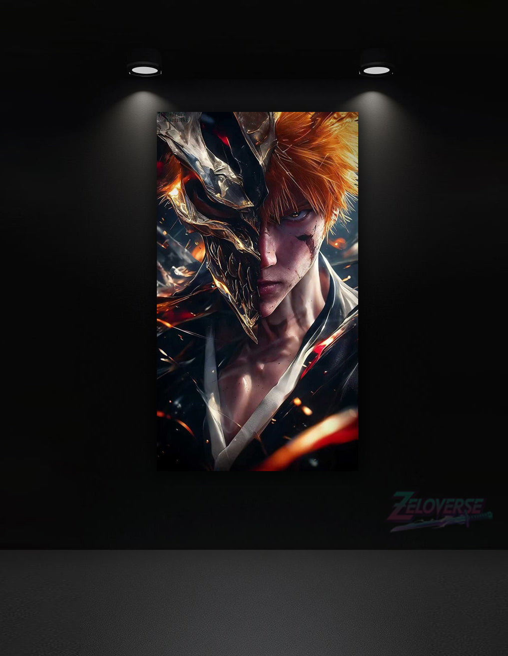 Ichigo Kurosaki: Hollow Within – HD Metal Poster(24)