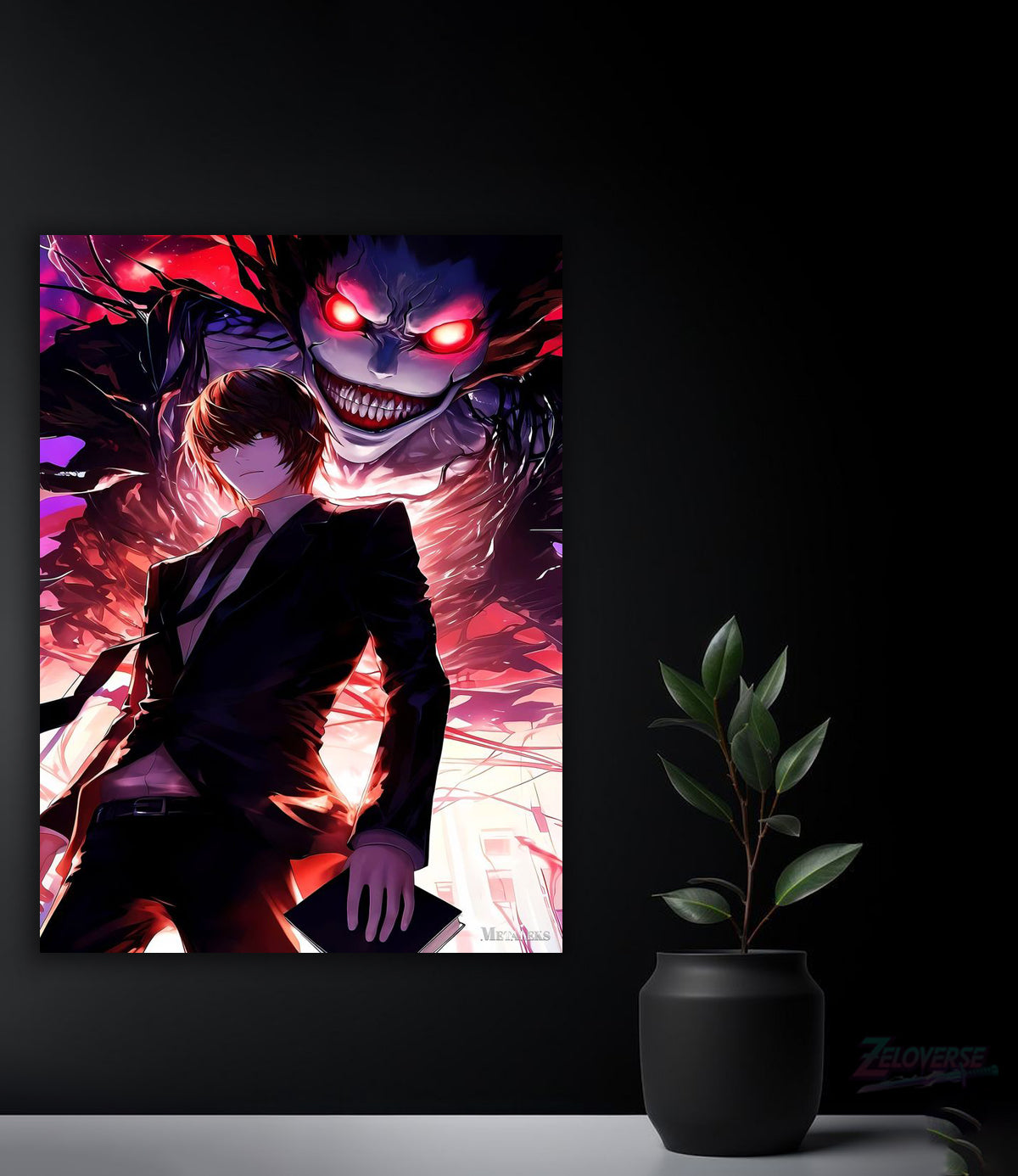 Light Yagami: Shadow of Ryuk – Metallic Wall Poster(16)