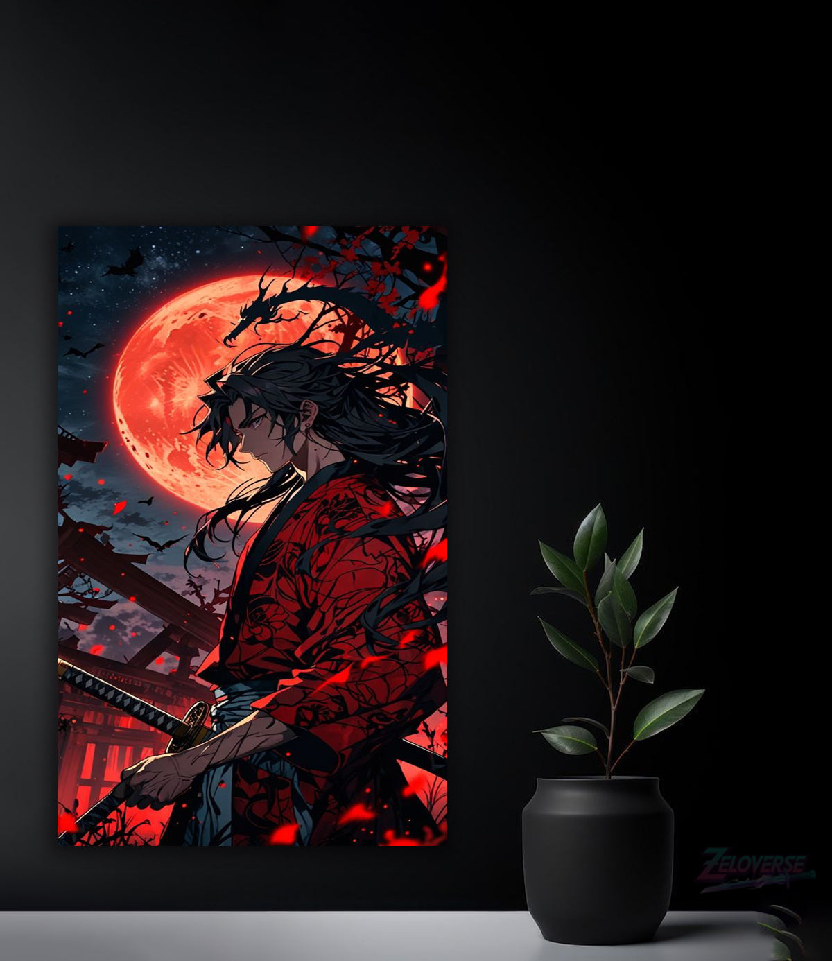 Itachi: Blood Moon Silence – HD Metal Poster(38)