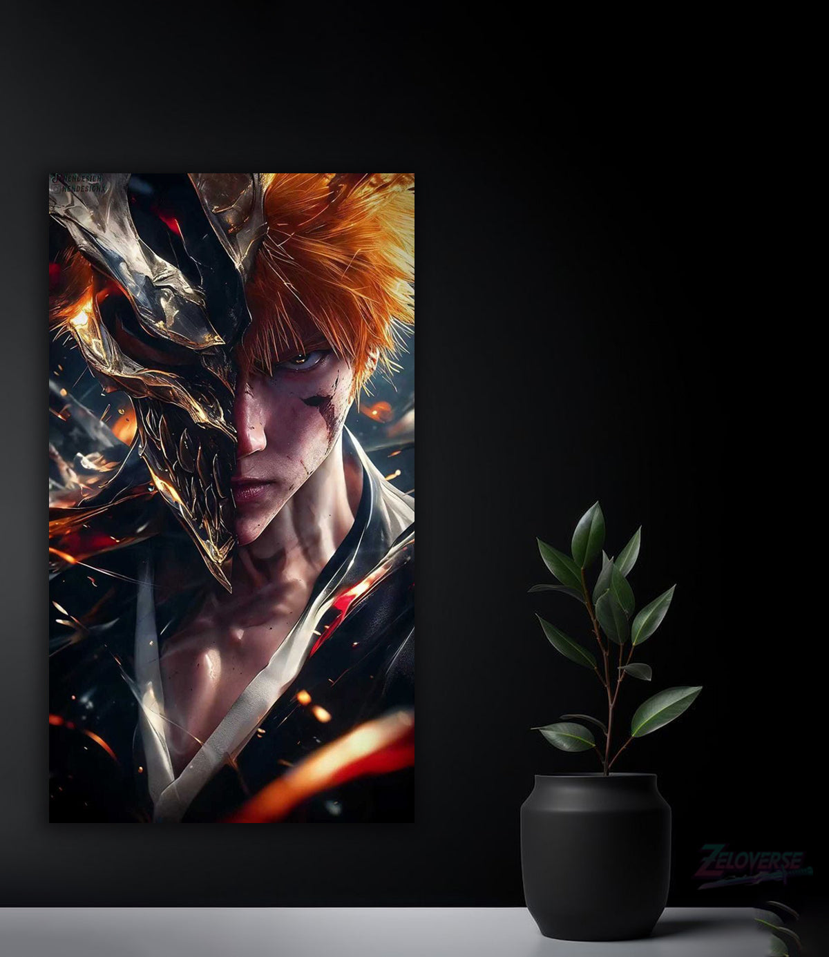 Ichigo Kurosaki: Hollow Within – HD Metal Poster(24)
