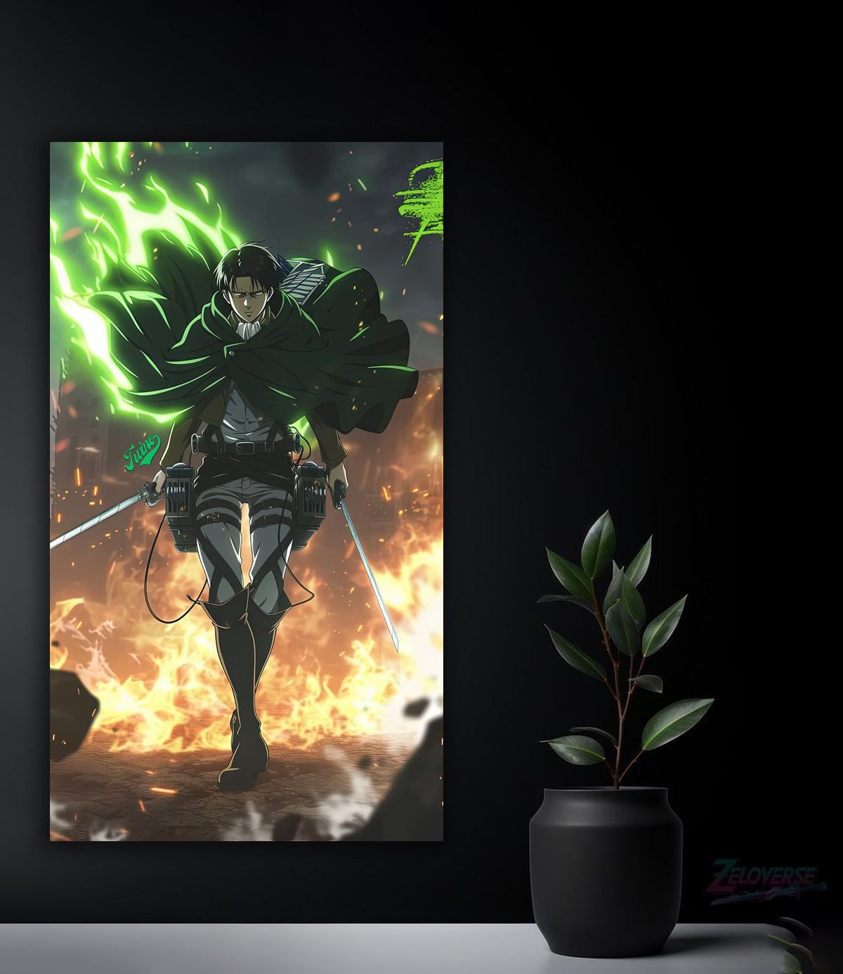 Ichigo Kurosaki – Hollow Within - HD Metal Poster(8)