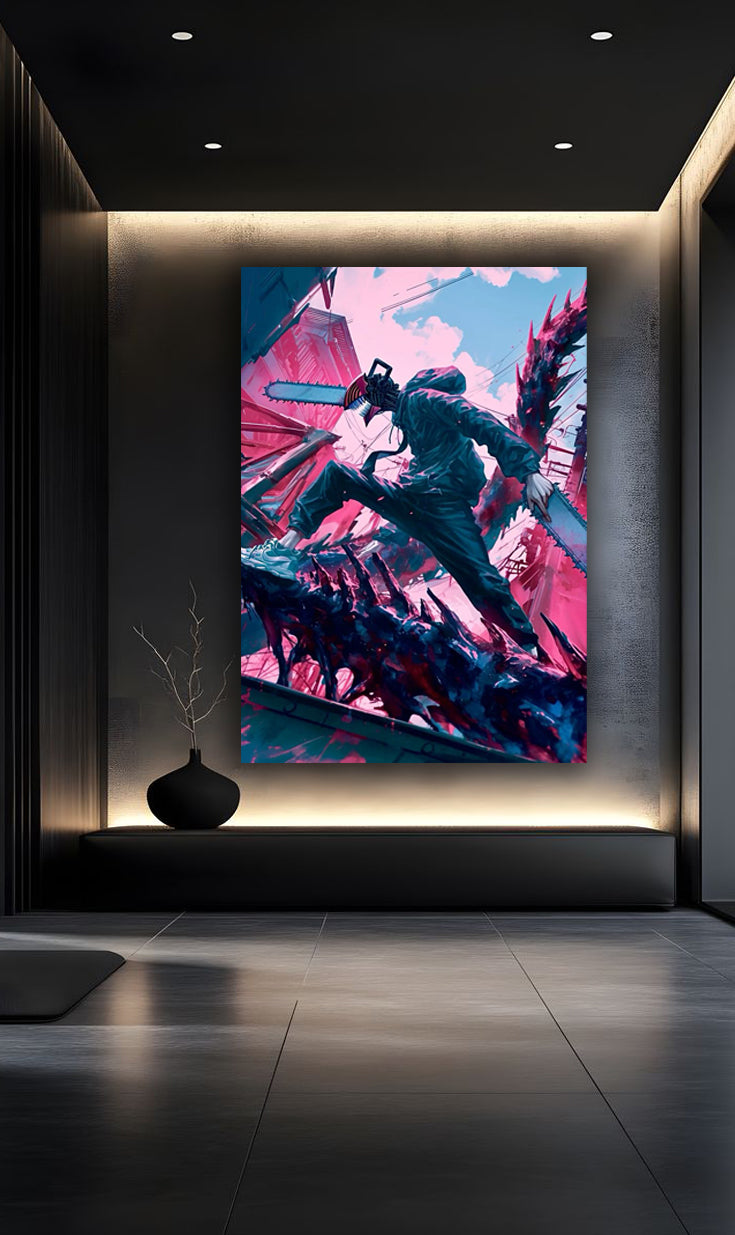 Denji: The Chainsaw Awakens – HD Metal Poster(63)