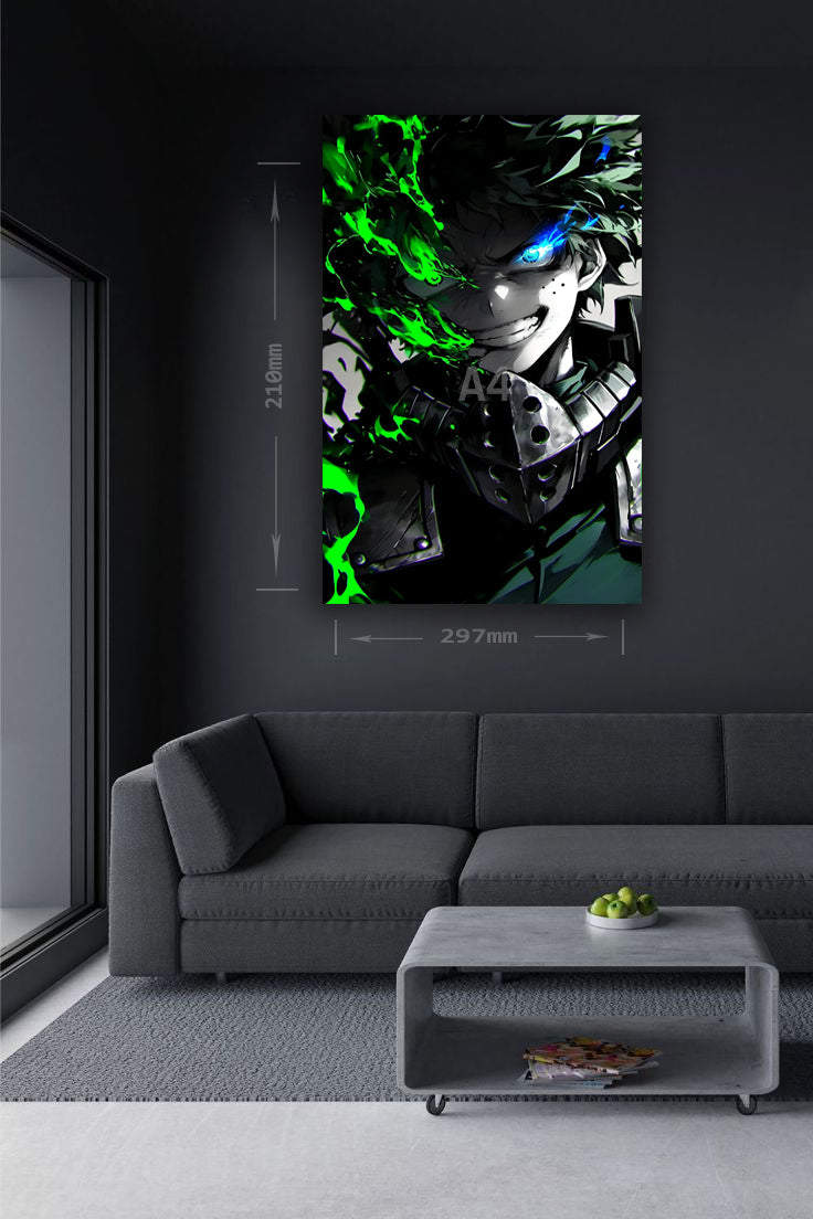 Izuku Midoriya: Power Surged – Anime Metal Poster(60)
