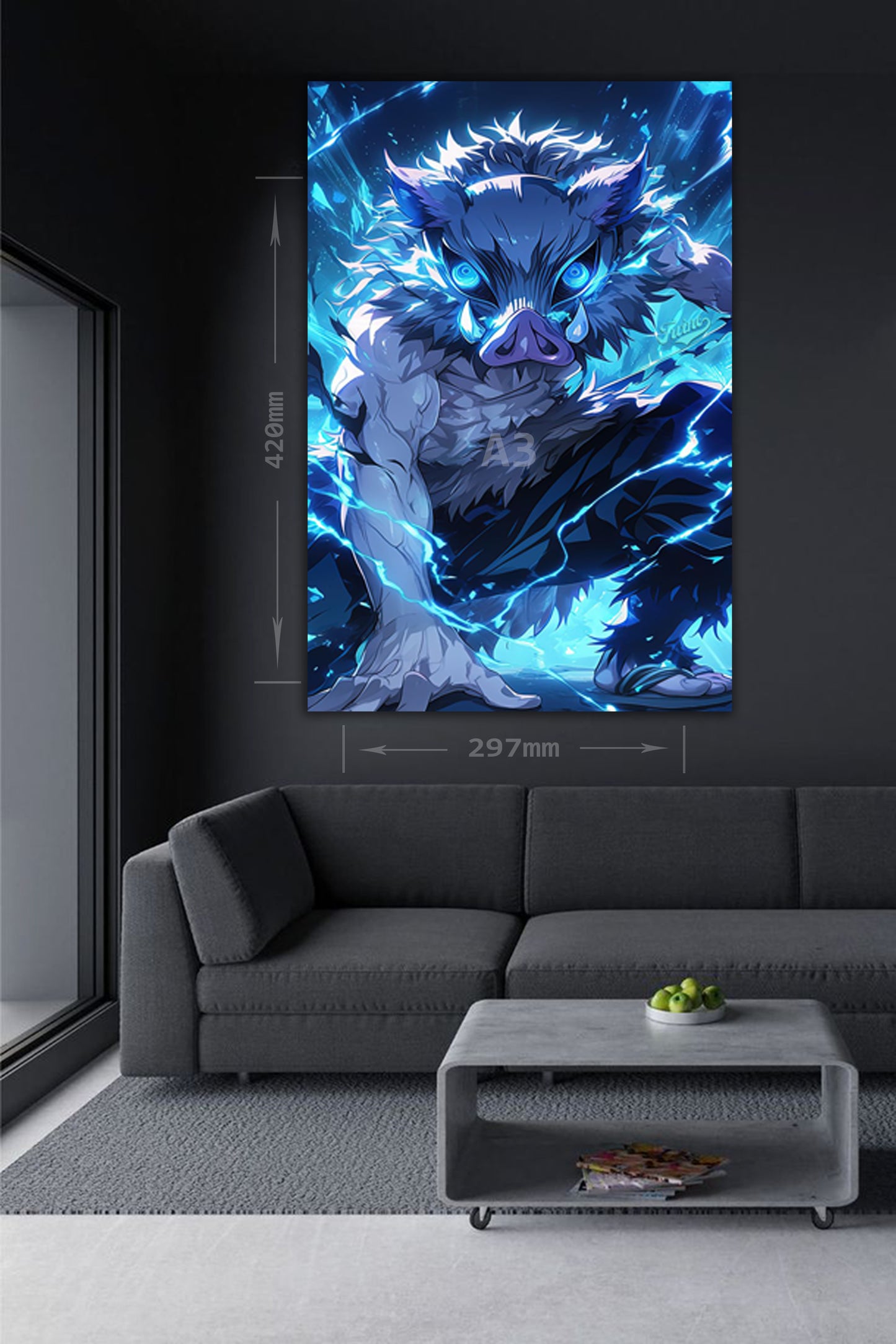 Inosuke: Wild Voltage – Premium Metal Poster(24)