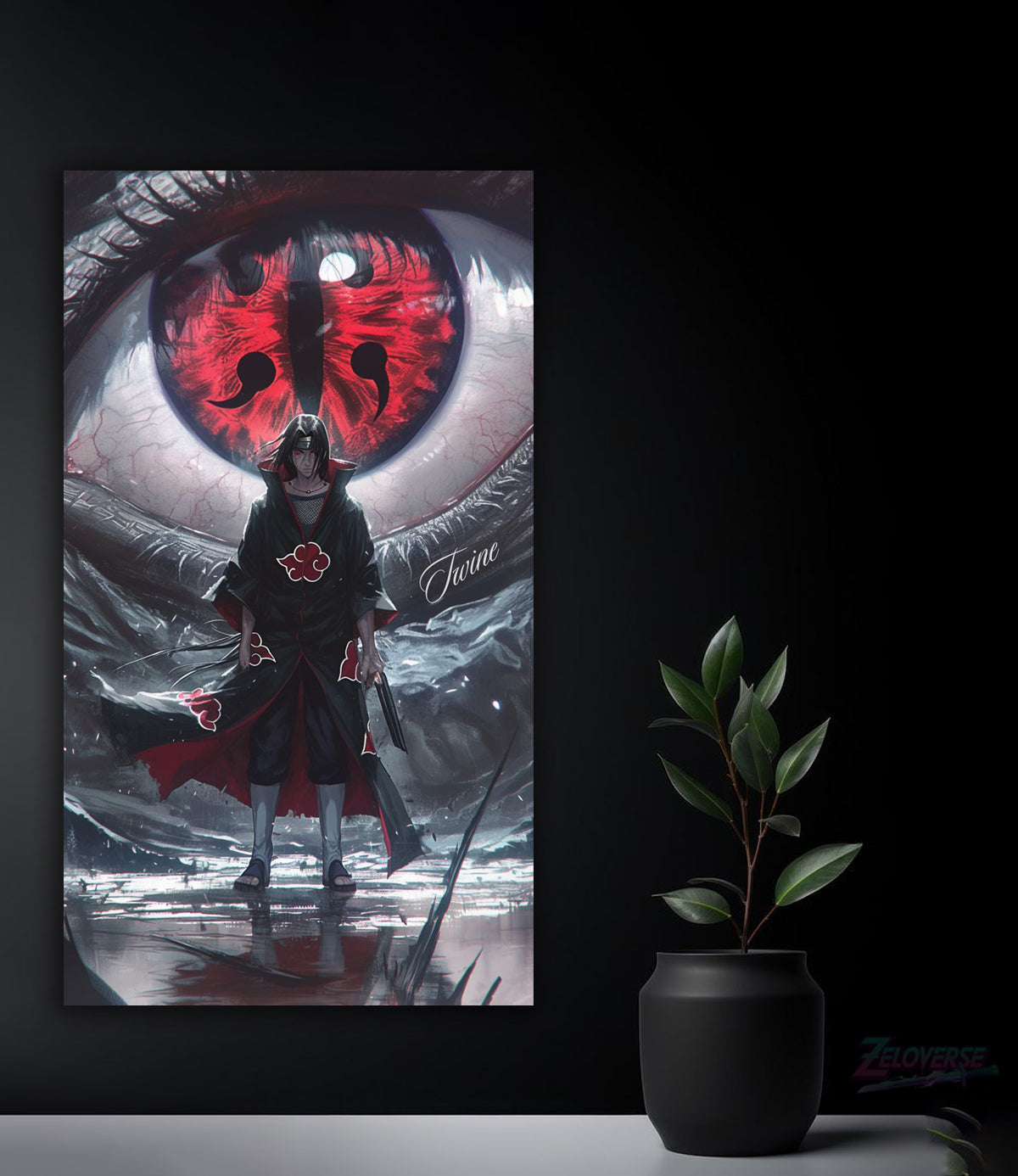 Itachi Uchiha: The Eternal Eye – HD Metal Poster(37)