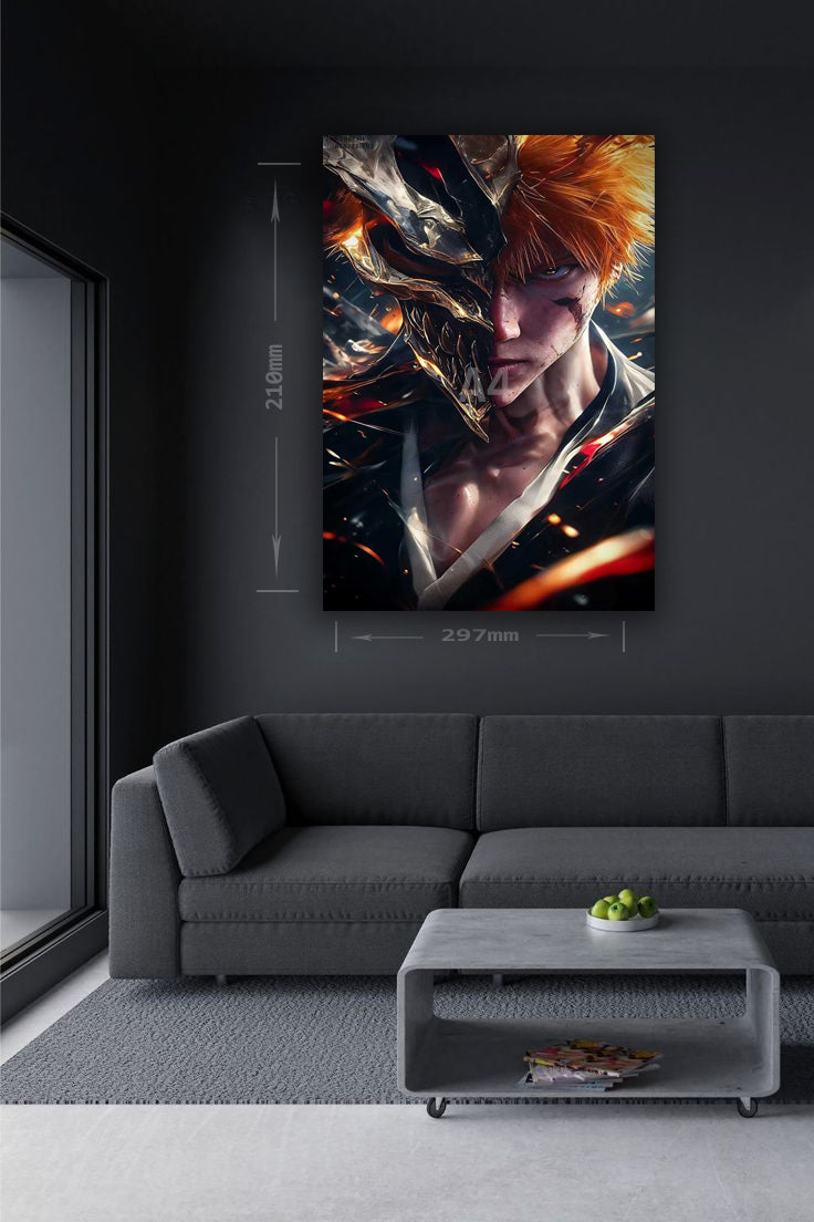 Ichigo Kurosaki: Hollow Within – HD Metal Poster(24)
