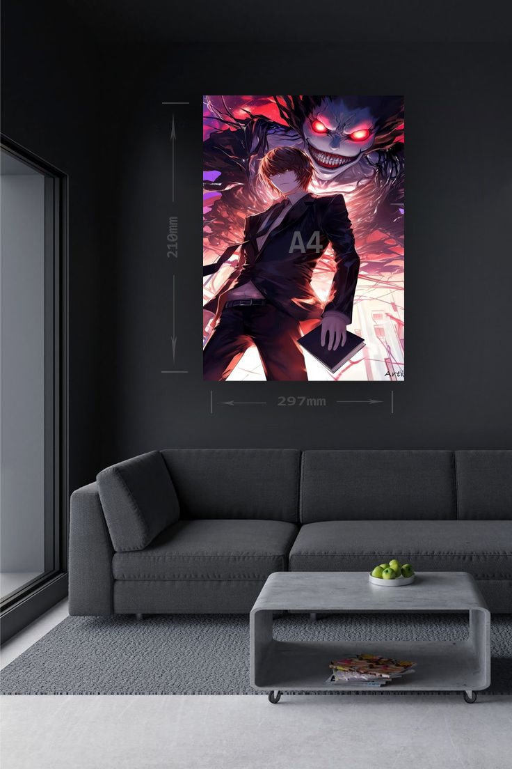 Light Yagami: Shadow of Ryuk – Metallic Wall Poster(16)