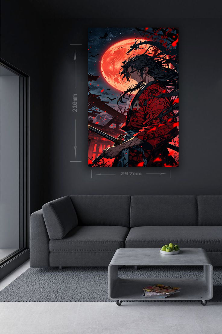 Itachi: Blood Moon Silence – HD Metal Poster(38)