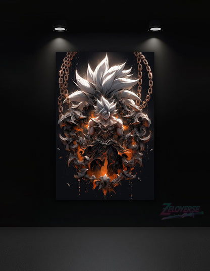 Infernal Goku – Chains of Power - HD Metal Poster(93)