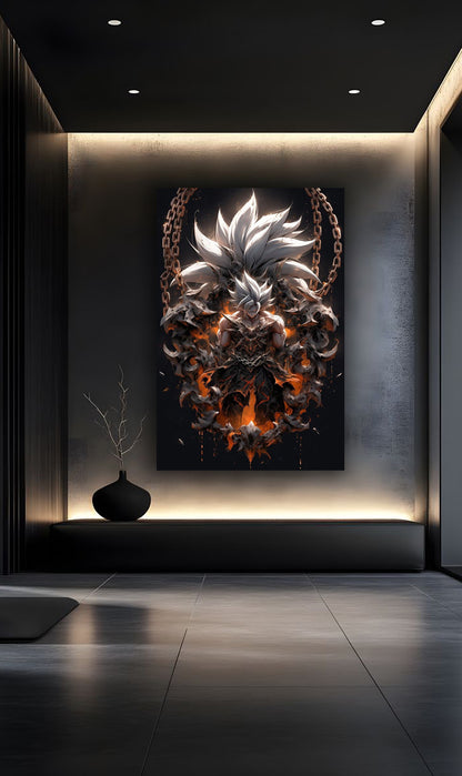 Infernal Goku – Chains of Power - HD Metal Poster(93)