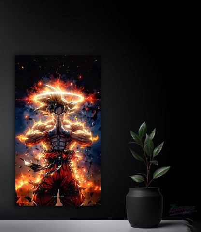 Goku: Flame of the Gods – Premium Metal Poster(61)