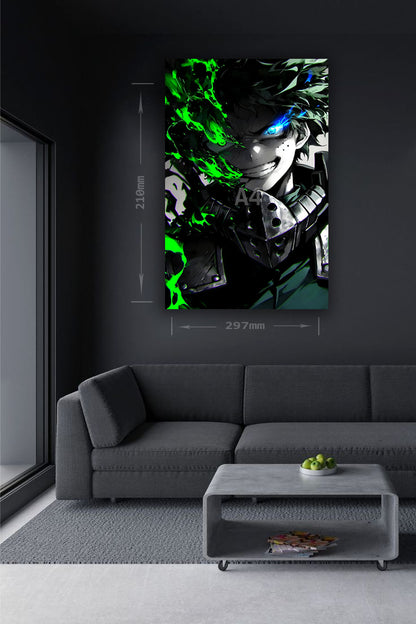 Izuku Midoriya: Power Surged – Anime Metal Poster(60)