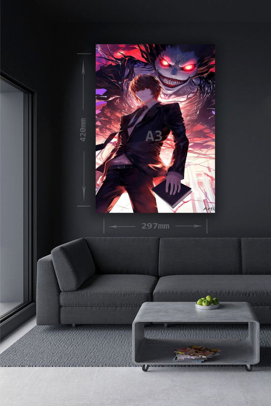 Light Yagami: Shadow of Ryuk – Metallic Wall Poster(16)