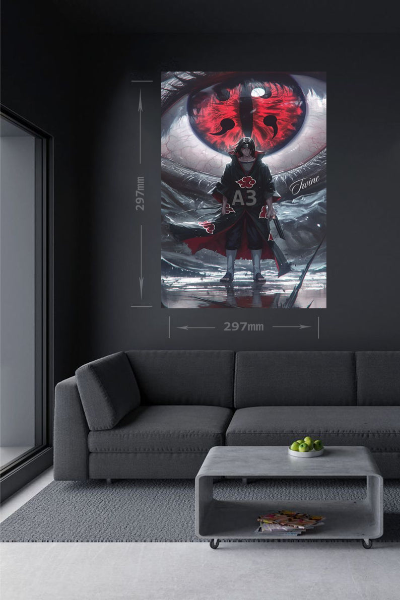Itachi Uchiha: The Eternal Eye – HD Metal Poster(37)